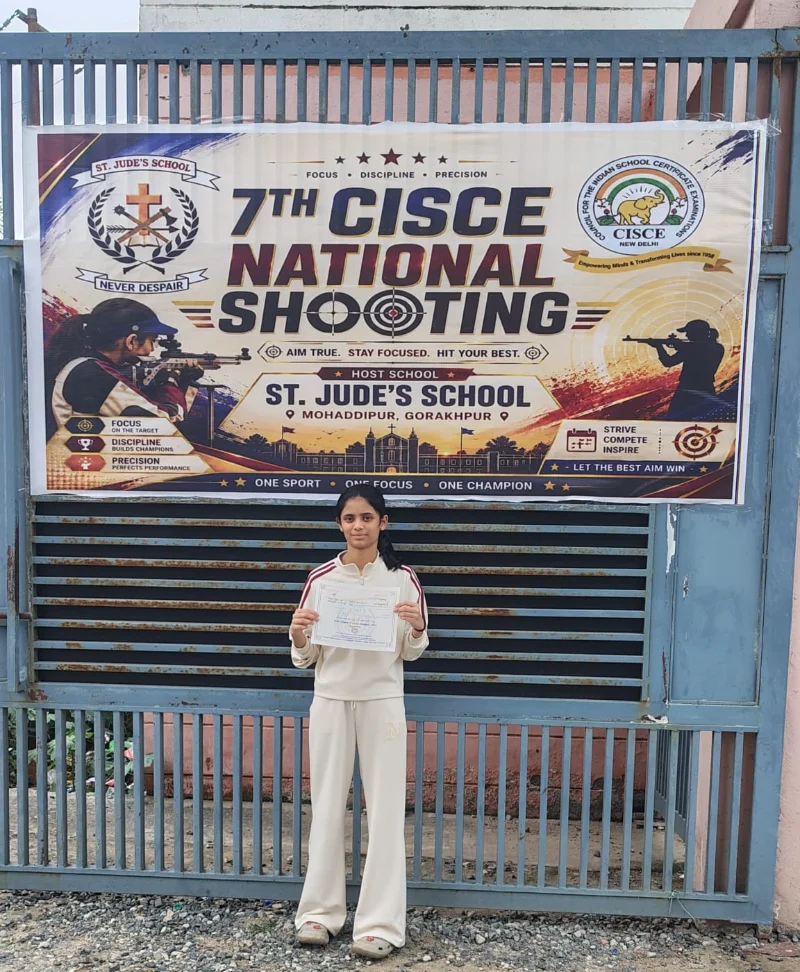 Kasturi Yogesh Malode at the CISCE National Shooting event